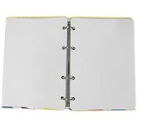 Recambio Agenda con 4 Agujeros - Tamaño del Papel A5 15x21cm - Paquete de 200 Hojas - Papel Blanco 120gr