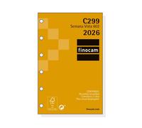 Recambio Agenda FINOCAM Anual Classic 2026, C299 602 S/V Apaisada