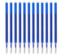Recambio Boligrafo Borrable 12 unidades Recambios Boligrafos Borrables 0,7 mm, Recambios Borrables Compatible con PIlot Frixion, Frixions Recambio 400 m de longitud de escritura (azul)