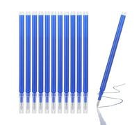 Recambio borrable, compatible con Pilot Frixion, bolígrafo borrable, punta de 0,7 mm, recarga con tinta borrable (azul, 12str)
