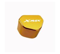 Recambio botón commutador moto Para XMAX300 250 125 400 Motocicleta Botón De Interruptor CNC Señalización Tapa Llave(Yellow)