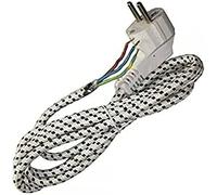 Edm Recambio Cable Plancha 3x0.75 1.8 M One Size Black / White