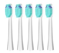 Recambio Cepillo para 7MAGIC Cepillo de Dientes Eléctrico,Cabeza de Cepillo de dientes Cabello Medio Suave，white 5pc