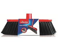 Recambio Cepillo Universal, Rojo y Negro | Vileda | Multiusos para todo tipo de suelos | Rosca universal | Fibras duraderas | Rojo y negro | Ligero y resistente