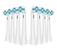 Recambio Cepillos Compatible con Oral B IO 2/3/4/5/6/7/8/9/10 Cepillos Eléctrico, Cerdas Medianas Cabezales Compatible con Oral B IO (8 Blanco)