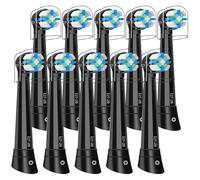 Recambio Cepillos Compatible con Oral B IO 2/3/4/5/6/7/8/9/10, Recambios Compatible con Oral B IO Cepillos Eléctrico, Cuida tus Dientes y Encías (10 Negro)