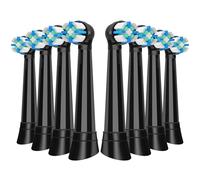 Recambio Cepillos Compatible con Oral B IO Cepillos Eléctrico, Cabezales Compatible con Oral B IO 2/3/4/5/6/7/8/9/10 Cuida tus Dientes y Encías (8 Negro)