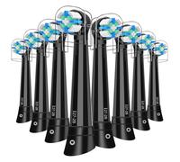 Recambio Cepillos Compatible con Oral B IO Cepillos Eléctrico, Cabezales Compatible con Oral B IO 2/3/4/5/6/7/8/9/10 Cuida tus Dientes y Encías (8 Negro)