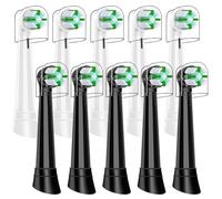 Recambio Cepillos Compatible con Oral B IO Cepillos Eléctrico, Cabezales Compatible con Oral B IO 2/3/4/5/6/7/8/9/10 Cuida tus Dientes y Encías (10 Negro/Blanco)