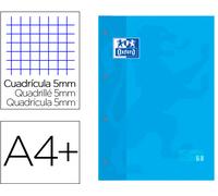 Recambio Color 1 Din A4+ 80 Hojas 90 Gr Cuadrado 5 Mm 4 Orificios Color Turquesa - OXFORD