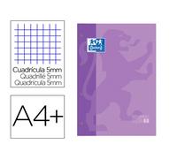 Recambio Color 1 Oxford Din A4+ 80 Hojas 90 Gr Cuadro 5 Mm 4 Taladros Color Malva