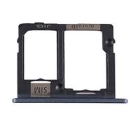 Recambio compatible con Samsung Galaxy Tab A 10.1 (2019) SM-T515 T515 SM-T510 T510 Try Tray Bandeja alojamiento porta tarjeta Dual SIM Card Sim 1 + Ranura SIM 2 Slitta lector (negro)