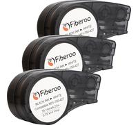 Recambio compatible M21-750-427 para BMP21 PLUS & BMP21 LAB no apto para M210 & M211 Cinta adhesiva de vinilo imprimible escritura negra sobre blanco fibra óptica, cables de red: lote de 3