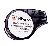 Recambio compatible M21-750-427 para BMP21 PLUS & BMP21 LAB no apto para M210 & M211 Cinta adhesiva vinilo imprimible escritura negra sobre blanco fibra óptica, cables y red: 1 unidad