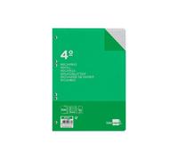 Recambio Cuaderno Cuarto 100 Hojas 60g/m2 Cuadro 6mm Liderpapel