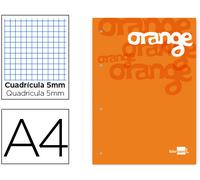 Recambio Cuadrado Pegado 5 mm Naranja A4 Natural100F 100 g/m2