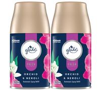 Recambio de ambientador autom tico Glade en aerosol para el hogar y el ba o, colecci n Orchid & Neroli Fresh, 6.2 oz, 2 unidades