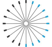 Recambio de bolígrafo,Recambios para bolígrafos, recambios de bolígrafo de 2,75 pulgadas para bolígrafos de cristal de diamante y bolígrafos con estuche de terciopelo negro, negro y azul, 20 piezas