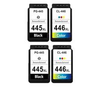 Recambio de Cartucho de Tinta Compatible PG445 CL446 para PG 445 CL 446 XL PG-445 para Impresora MX494 2440 2540 2940 2540S IP2840(2BK 2COLOR)