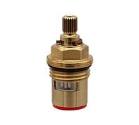 Recambio de cartucho para grifo, Cartucho de grifo Válvula Latón Cerámica Disco Inserto Glándula Cuarto vuelta 1/2 Multicolor(Rosso)