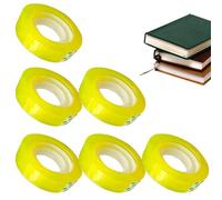 Recambio de cinta transparente - 6 rollos de 1,8 cm de ancho, recambios de cinta transparente para papelería, adhesivo fuerte para envolver regalos, floristas, oficina, estudiantes, sellado, etiquetad