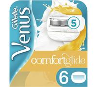 Venus Gillette Comfortglide Coconut Con Olay Cuchillas De Recambio Para Máquinilla de afeitar Para Mujer, 5 Hojas Para Una Depilación Suave, Apurada Y Duradera, 6 Uds (el embalaje puede variar)
