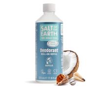 Recambio de desodorante natural en roll-on Salt of the Earth - Océano y coco - Vegano, aprobado por Leaping Bunny, fabricado en el Reino Unido - 525ml
