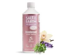 Recambio de desodorante natural en spray Salt of the Earth, lavanda y vainilla - Vegano, aprobado por Leaping Bunny, fabricado en el Reino Unido - 500ml