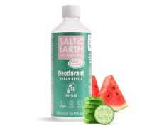 Recambio de desodorante natural en spray Salt of the Earth - Melón y pepino - Vegano, certificado por Leaping Bunny, fabricado en el Reino Unido - 500ml