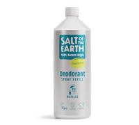 Recambio de desodorante natural en spray Salt of the Earth - Sin perfume, sin fragancia - Vegano, aprobado por Leaping Bunny, fabricado en el Reino Unido, 1000ml
