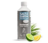 Recambio de desodorante natural Salt of the Earth para hombre, vetiver y cítricos: vegano, protección duradera, certificado por Leaping Bunny, fabricado en el Reino Unido, 500ml