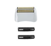 Recambio de lámina dorada y cortadores compatibles con Andis 17155 Pro cabezales de repuesto de aluminio de titanio de litio (1 paquete)