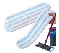 Recambio de microfibra para mopa Vileda H2PrO, lavable y reutilizable, elimina la suciedad persistente, recambio de fregado para todos los suelos duros, paquete de 4 (set multiusos)