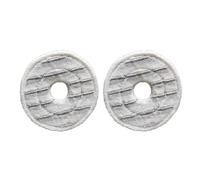 Recambio de mopa de microfibra lavable (2 unidades), reutilizable, for uso en seco y húmedo, compatible con Vileda.(Grey)