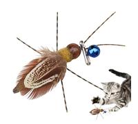 Recambio De Plumas para Juguetes De, Juguetes De Enriquecimiento para De Interior, Herramientas de Masticación para Gatitos con Forma de Luciérnaga y del Estrés