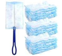 Recambio de Plumero Esponjoso 30 Pzs OctBird Kit de Plumero Atrapapolvo Recambios, Recarga de Plumero Manual con 1 Mango, Plumero Duster Kit Elimina el Polvo y el Pelo, Recambio para Plumero