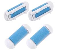 Recambio de Rodillo para Pies 506 506s 539s, 4 Cabezales ABS Azul | Exfoliación de Talón y Pie, Diseño Ergonómico, Retira Piel Muerta sin Dañar Tejido, Pack 4 Piezas