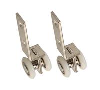 Recambio de rodillos para puertas de ducha, Pack Of 2 Or 4 Metal Bearing Pulley Block With Two Plastic Wheels For Sliding Doors(Type B 2PCS)