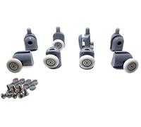 Recambio de rodillos para puertas de ducha, Shower Door Rollers And Pulleys Pack Of 8 Diameter 20-27mm(8pcs,27mm)