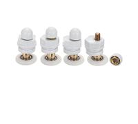 Recambio de rodillos para puertas de ducha, Shower Door Rollers Pack Of 4 White Multiple Sizes(23mm)