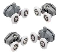 Recambio de rodillos para puertas de ducha, Sliding Shower Door Rollers Pack Of 4 19-27mm Wheels(19mm)