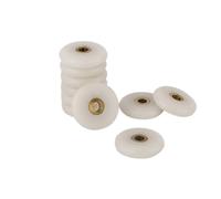 Recambio de rodillos para puertas de ducha, Sliding Shower Door Rollers Pack Of 8 With 23mm And 25mm Diameter 5mm Hole Distance(25mm)