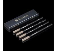 Recambio de Rollerball Scriveiner Negro Ancho - 4 Recambios de Bolígrafos de Punta de Cerámica de Seguridad No Seca para Bolígrafos Scriveiner - Schmidt 888 B- Fabricado en Alemania