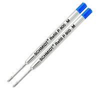 Recambio de tinta azul mediano Schmidt P900 Parker Style Recambio para bolígrafo de punta redonda (2 unidades)