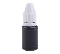 Recambio de tinta negra de alta calidad, 10 ml, diseño de punta de aguja, fácil de usar, para la mayoría de robos de identidad, para tinta de repuesto de rodillo de sello