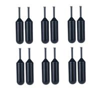 Recambio de tinta para sellos, 12 unidades, 2 ml, recambio de tinta para sellos autoentintados, sello de rodillo confidencial de repuesto negro para rodillo de protección contra robo de identidad, Re