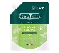 Recambio ecológico de gel de ducha supergraso BeauTerra con aroma a verbena de limón (1 l)