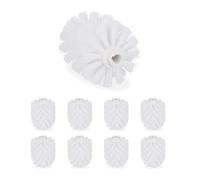 Relaxdays 18 cepillos recambio escobilla WC blanco blanco