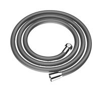 Recambio Flexo Ducha, Manguera De Ducha Flexible Silicona Suave,Tubo Ducha Baño Antibobinado 1,5 M/2M,Extensión Alta PresiónTubo Cabezal De Ducha Negra(Dark grey,150CM)