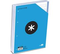 Recambio liderpapel a4 100 hojas 100g/m2 cuadro 5 mm 4 taladros bandas de 5 colores antartik